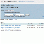 Some more Betfair profits today...